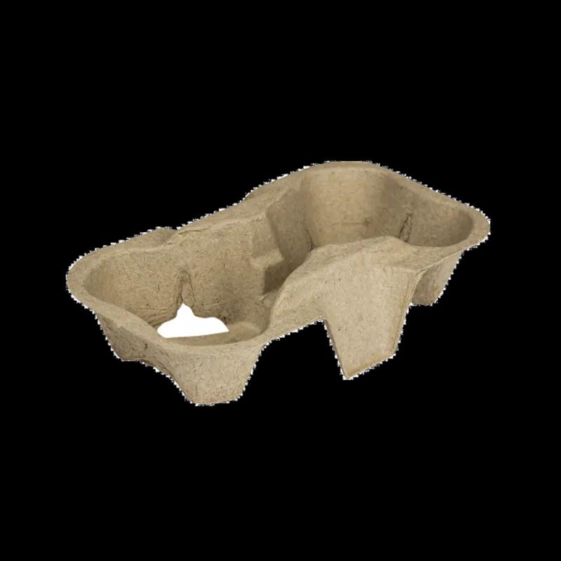 Karat® Cup Carrier 2 Compartment Molded Fiber For 8-24 OZ 600/Case