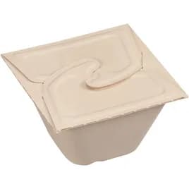 Take-Out Container Fold-Top With Flat Lid 5X5X3 IN Pulp Fiber Kraft Rectangle 300/Case