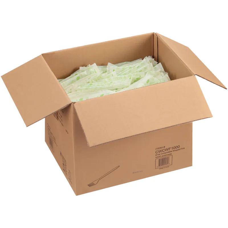 Fork 8.5 IN CPLA White Individually Wrapped 1000/Case