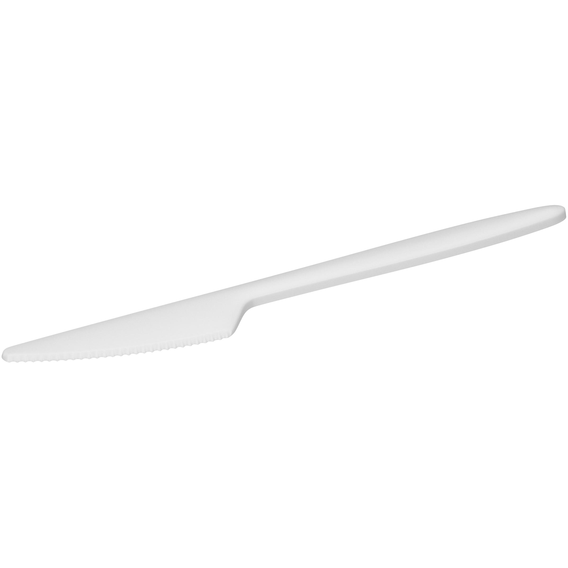 Knife CPLA White Individually Wrapped 1000/Case