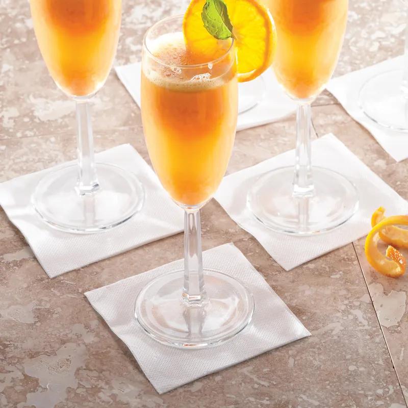 FashNpoint® Beverage Napkins 8X8 IN White Paper UltraPLY 2400/Case