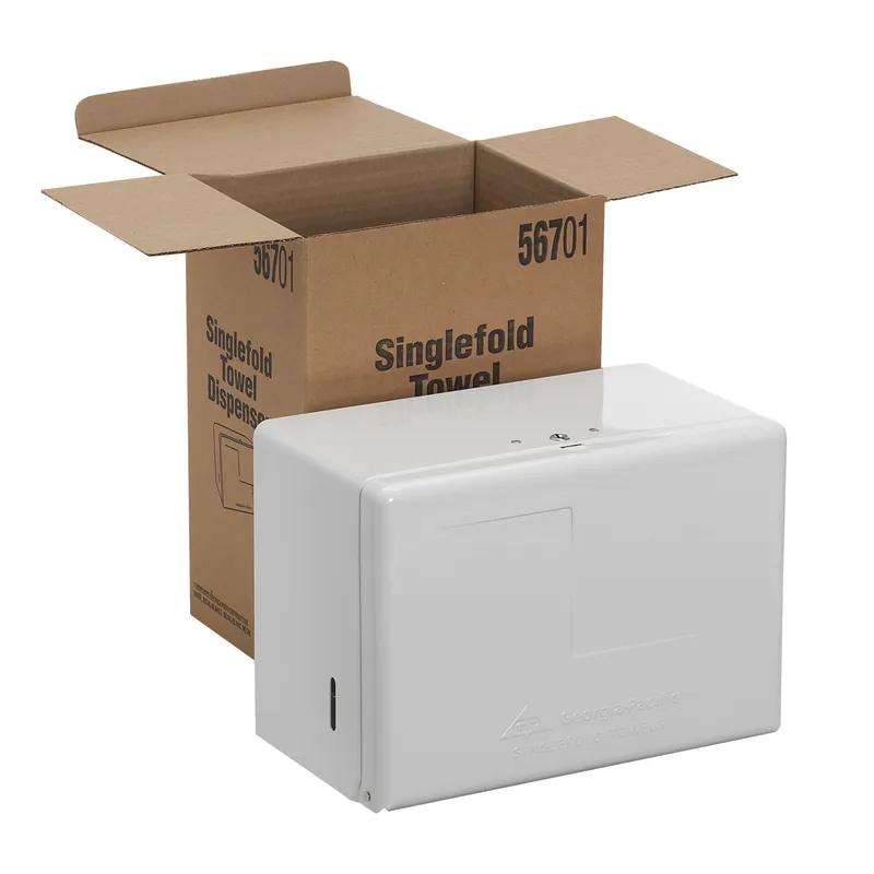 Georgia-Pacific Pro® Paper Towel Dispenser 6.625X11.625X8.125 IN Metal White Single Fold 1/Each