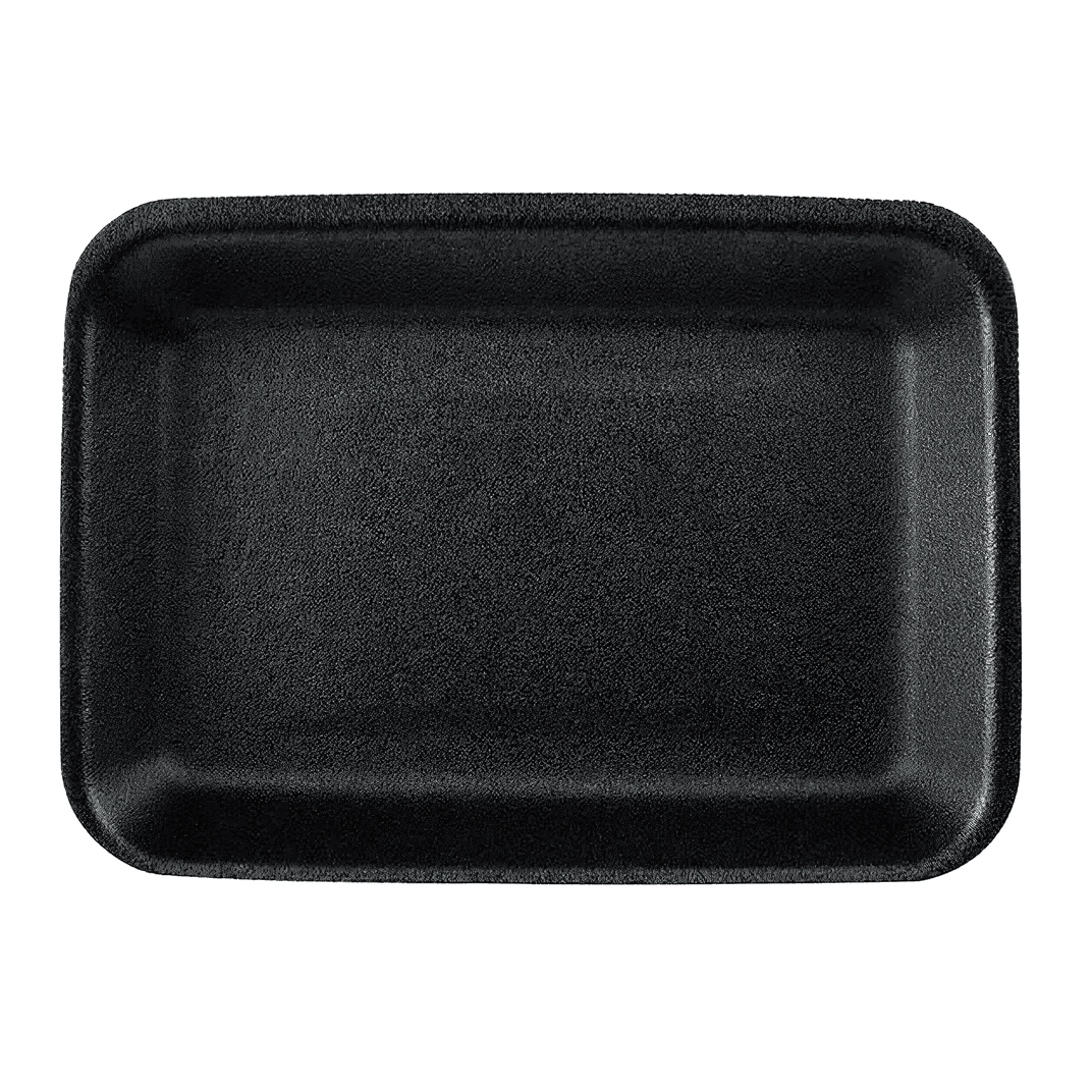 Poultry Tray Polystyrene Foam Black 400/Case
