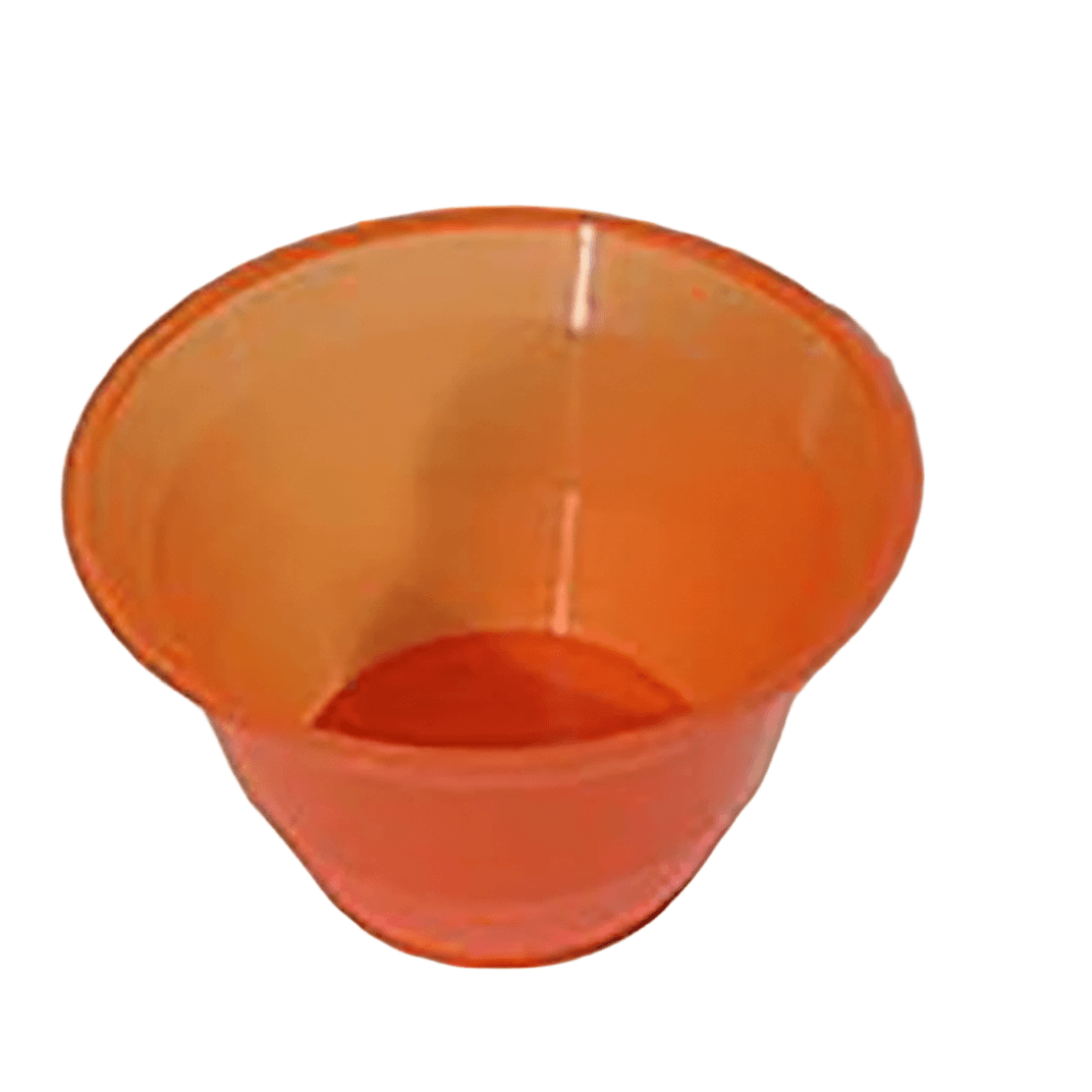 Murano Gelato Dessert Container Base 7 OZ Plastic Orange Round 450/Case