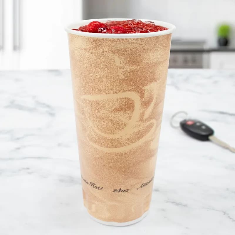 Dart® Trophy® Plus™ Cup Insulated 24 OZ XPS Multicolor Mistique® Stock Print 24 Count/Pack 25 Packs/Case 600 Count/Case