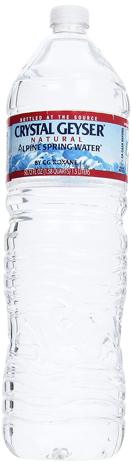 Crystal Geyser® Spring Water Flat Cap 12/Case