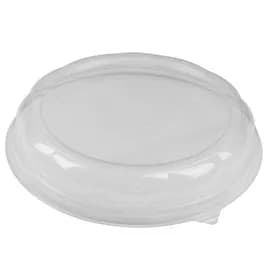 RoseDome Lid Dome 12X2 IN 1 Compartment PET Clear Round For Bakery Container Unhinged 75/Case