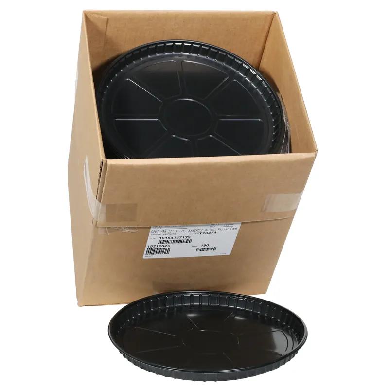 Cookie Tray 12X0.75 IN CPET Black Heavy Duty Oven Safe Microwave Safe 150/Case