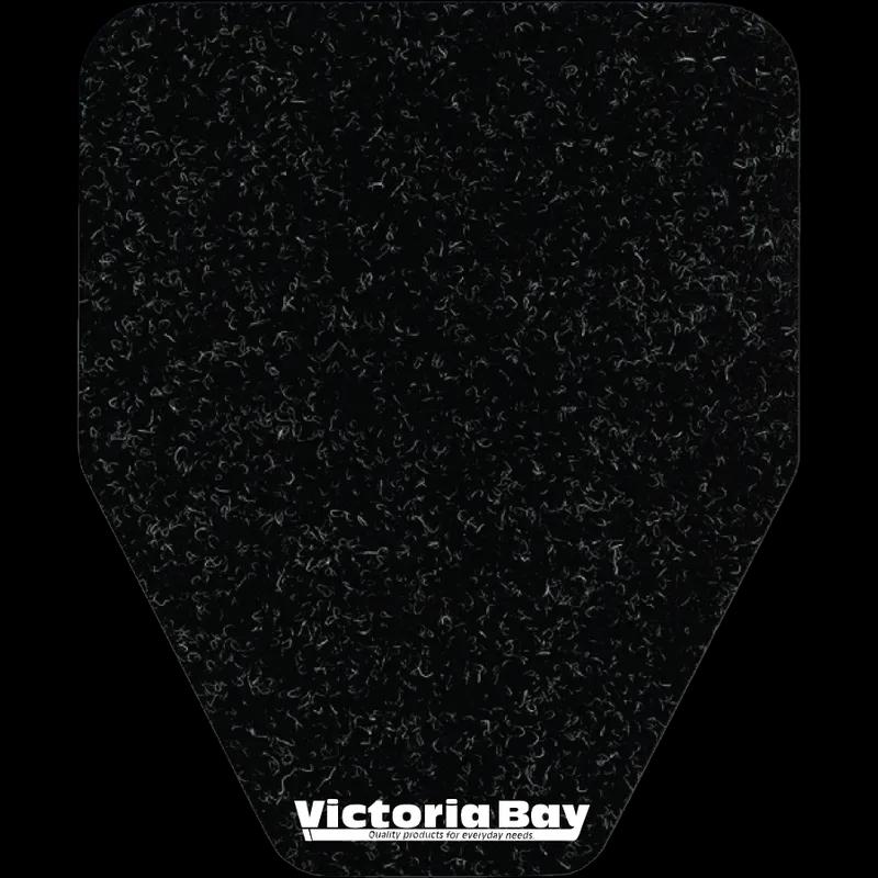 Victoria Bay Urinal Mat Black Plastic Antimicrobial 12/Case