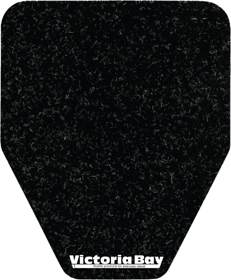 Victoria Bay Urinal Mat Black Plastic Antimicrobial 12/Case