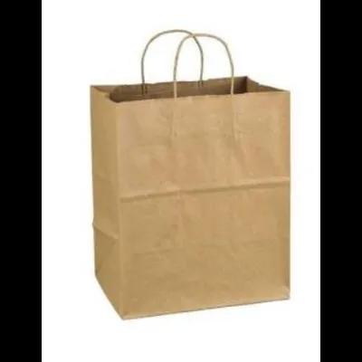 Tulsack® Shopper Bag 10X7X12 IN Paper 63# Kraft With Handle 250/Case