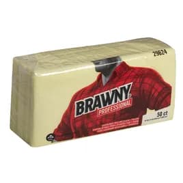 Brawny® Professional Dust Cloth 24X24 IN 1 PLY Rayon Yellow Disposable 50 Sheets/Pack 4 Packs/Case 200 Sheets/Case