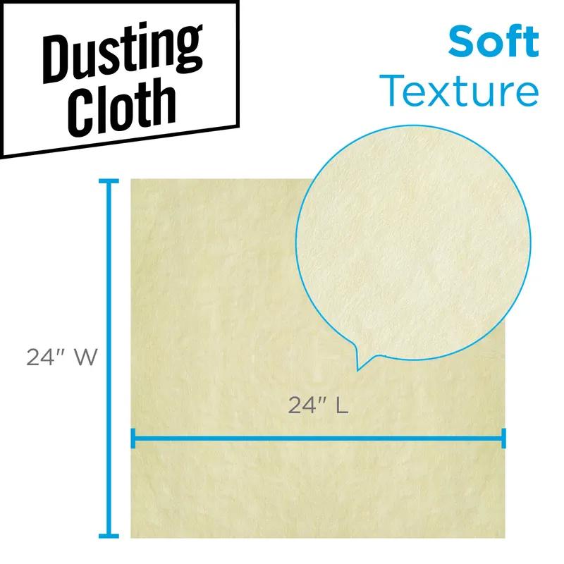 Brawny® Professional Dust Cloth 24X24 IN 1 PLY Rayon Yellow Disposable 50 Sheets/Pack 4 Packs/Case 200 Sheets/Case