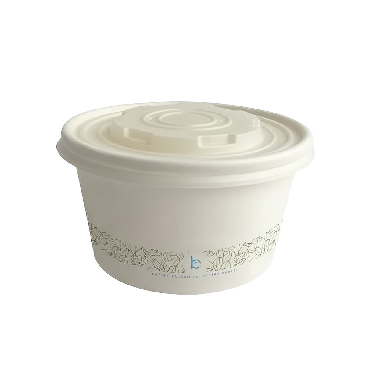 Soup Food Container Base 12 OZ Plant Fiber Round 500/Case