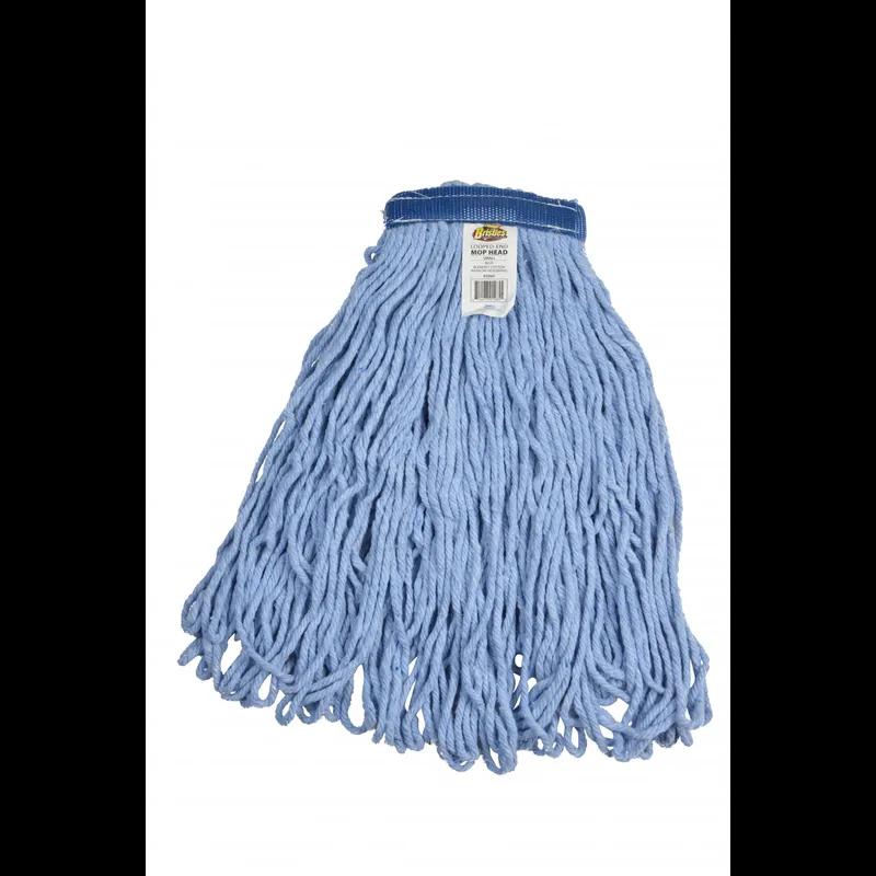 Mop Head Small (SM) Blue Cotton 4PLY Loop End Launderable 12/Case