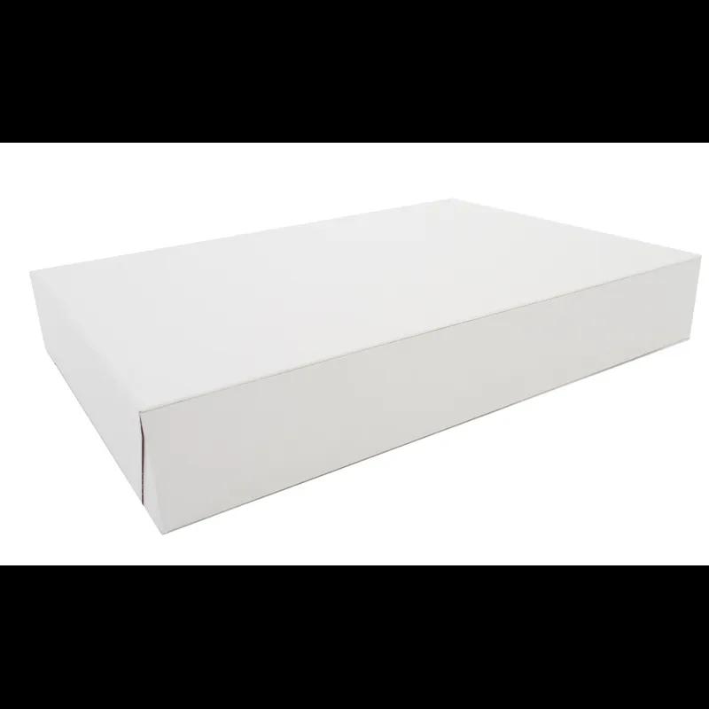 Donut Box 16X11.5X2.5 IN Clay-Coated Kraft Board White Kraft Rectangle Lock Corner 100/Bundle