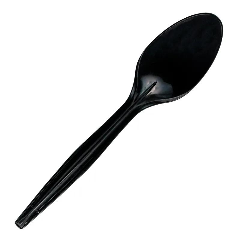 Teaspoon PP Black Medium Weight Individually Wrapped 1000/Case