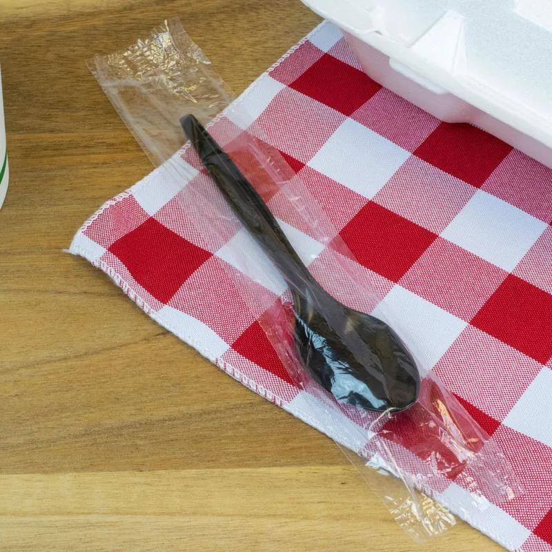 Teaspoon PP Black Medium Weight Individually Wrapped 1000/Case