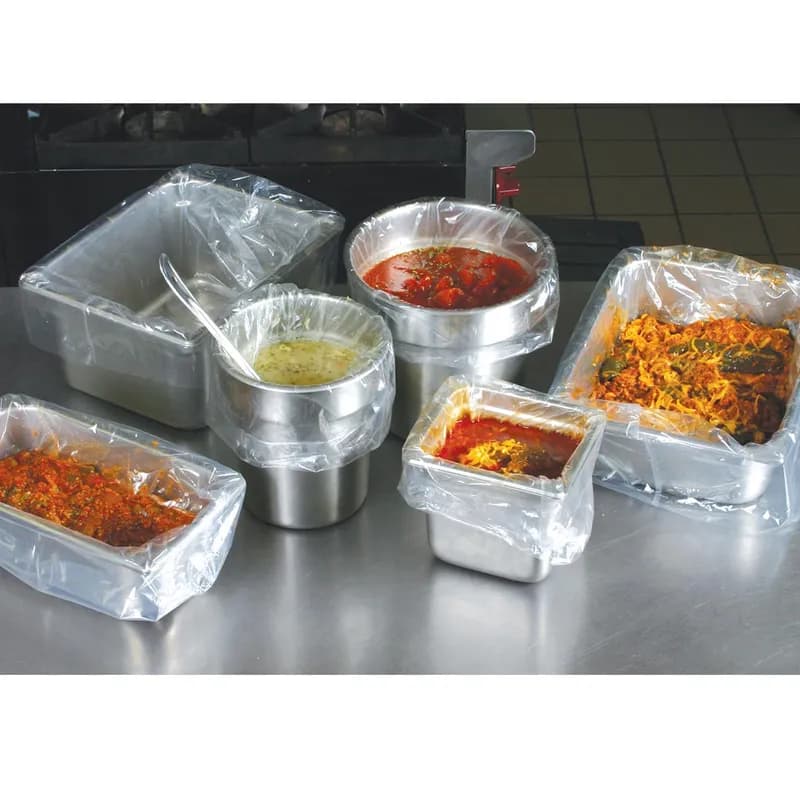 Pan Liner Full Size 34X12 IN Poly Nylon Clear Shallow Medium 1MIL Flat 100/Case