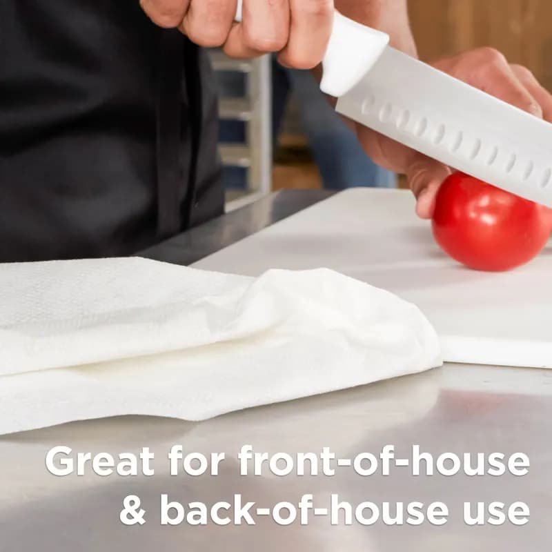 Dixie® Dine-A-Wipe Cleaning Wipe 14X21 IN 1 PLY White Blue 1/4 Fold Disposable 55 Count/Pack 6 Packs/Case 330 Count/Case