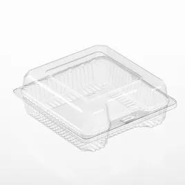 Polar Pak® Sandwich Take-Out Container Hinged With Dome Lid 6X6X2 IN PET Clear Square 600/Case