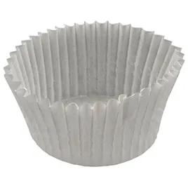 Baking Cup 4.5X1.25X2 IN White Fluted 10000/Case