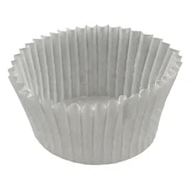 Baking Cup 4.5X1.25X2 IN White Fluted 10000/Case