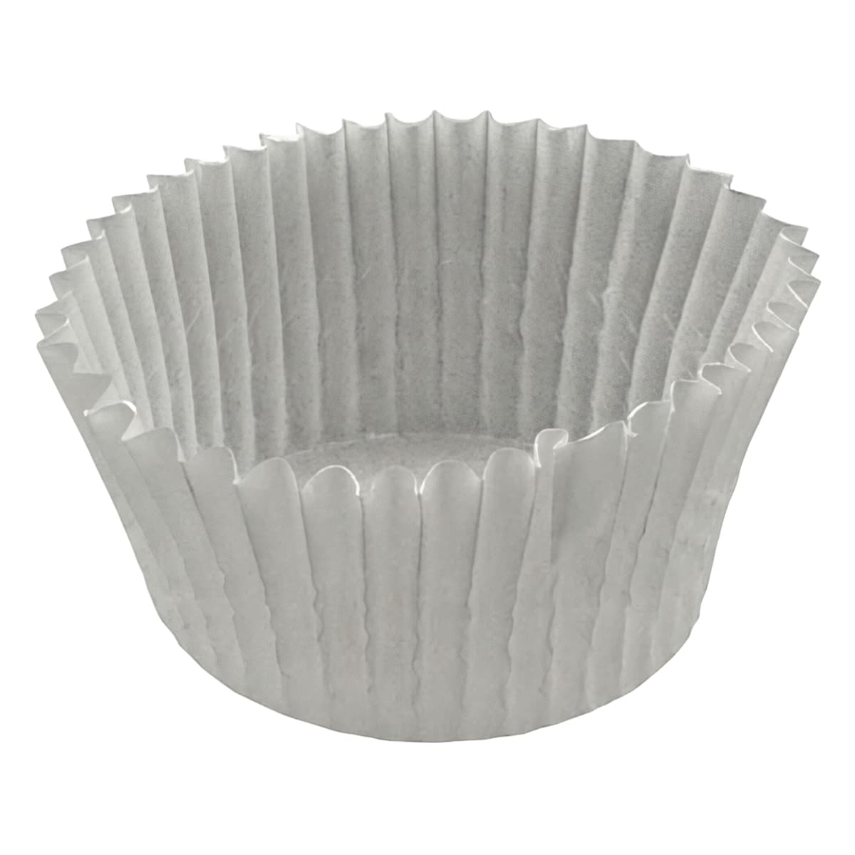 Baking Cup 4.5X1.25X2 IN White Fluted 10000/Case