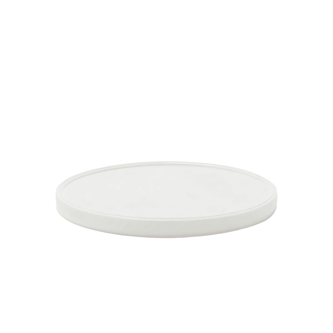 Lid 7.02X0.53 IN LLDPE White Round For Fits Berry 700 Diameter Round Containers 150/Case