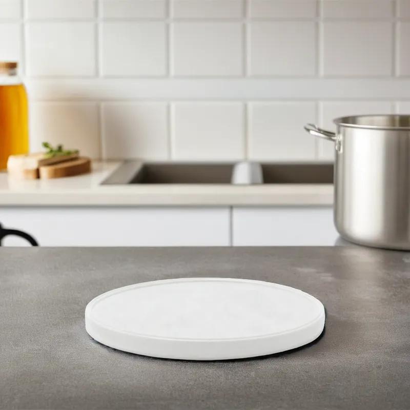 Lid 7.02X0.53 IN LLDPE White Round For Fits Berry 700 Diameter Round Containers 150/Case