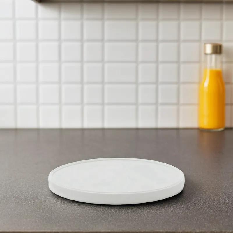 Lid 7.02X0.53 IN LLDPE White Round For Fits Berry 700 Diameter Round Containers 150/Case