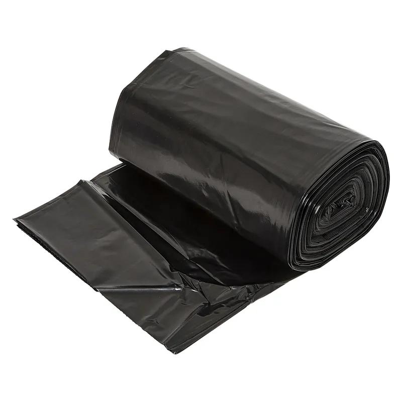 Victoria Bay Can Liner 38X58 IN 55 GAL Black Plastic 1.7MIL Heavy Roll 100/Case