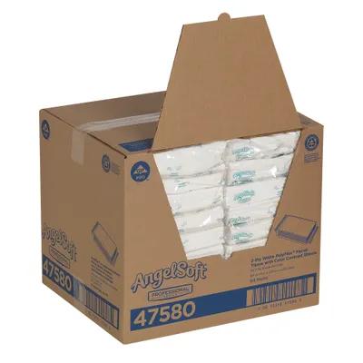 Angel Soft Professional® Facial Tissue 7.8X8.3 IN 2PLY White 1/2 Fold 96 Sheets/Pack 54 Packs/Case 5184 Sheets/Case