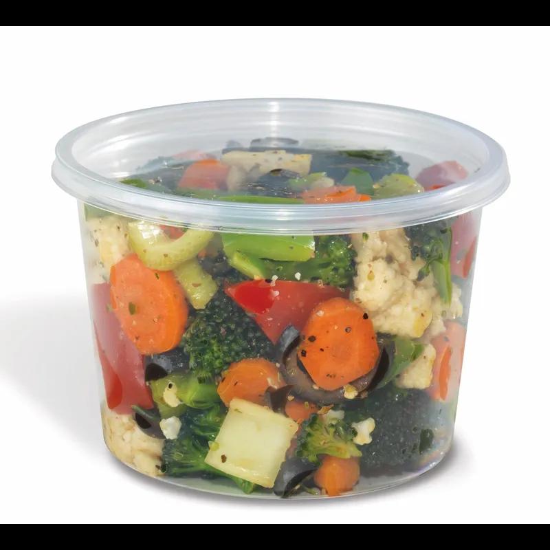 Deli Container Base & Lid Combo 16 OZ PP Clear 250/Case