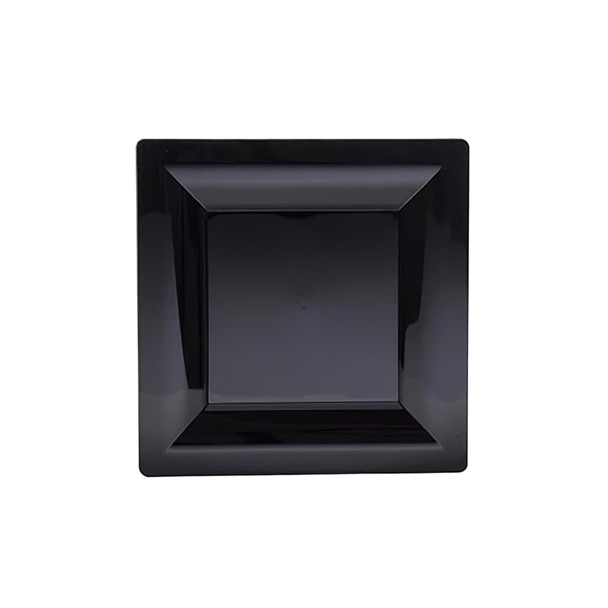 WNA Plate 6.5 IN PS Black Square 168/Case