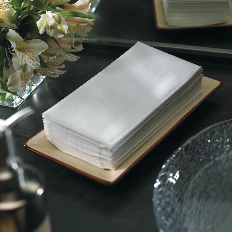 Linen-Like® Folded Guest Towel 12X17 IN Airlaid Paper White 500 Sheets/Case