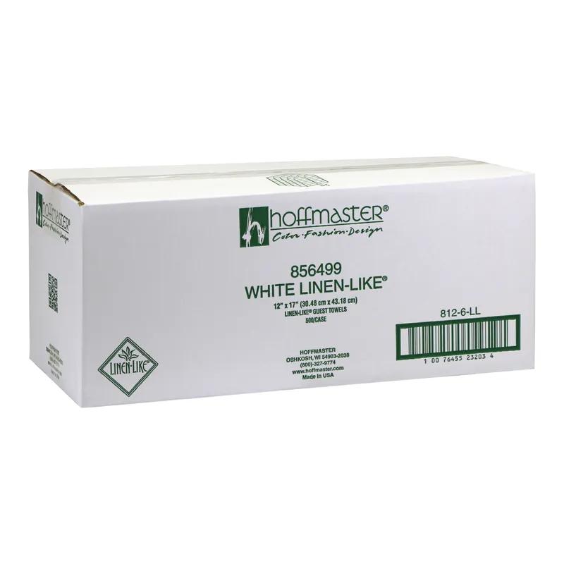 Linen-Like® Folded Guest Towel 12X17 IN Airlaid Paper White 500 Sheets/Case