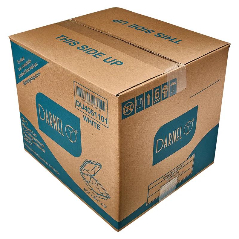 Take-Out Container Hinged 8.1X8.2X3 IN Polystyrene Foam White 200/Case
