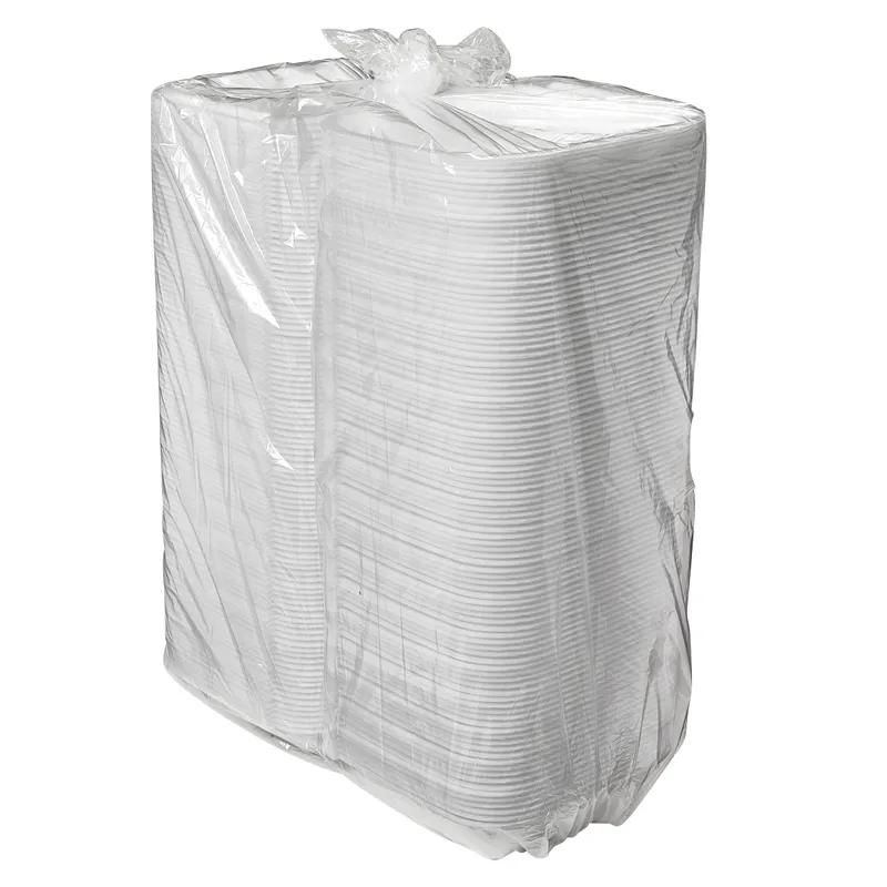 Take-Out Container Hinged 8.1X8.2X3 IN Polystyrene Foam White 200/Case