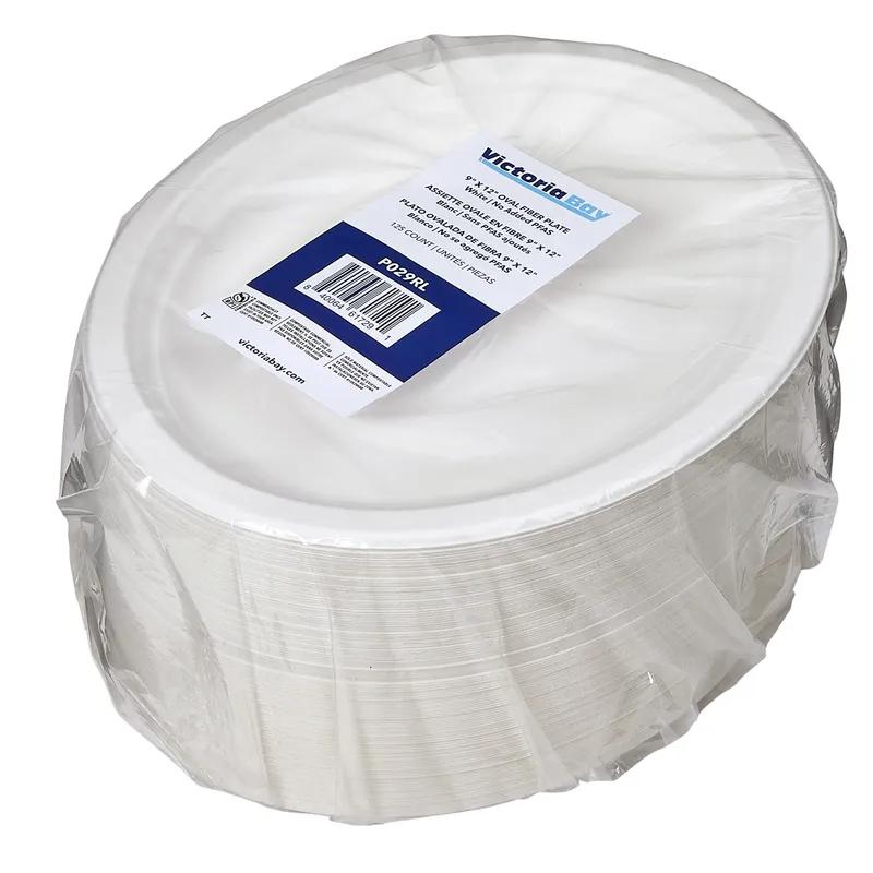 Victoria Bay Plate 9X12 IN Pulp Fiber Oval 500/Case