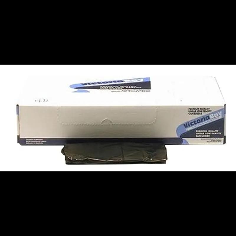 Victoria Bay Can Liner 33X39 IN Black Plastic 0.65MIL Heavy 250/Case