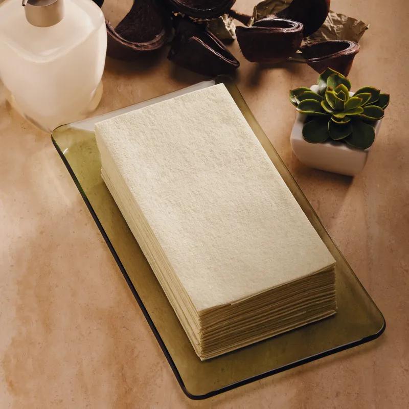 Linen-Like® Folded Guest Towel 12X17 IN DRC Kraft 1/6 Fold 125 Sheets/Pack 4 Packs/Case 500 Sheets/Case