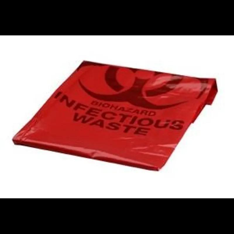 Biohazard Bag 40X46 IN Red Plastic 1.25MIL 100/Case