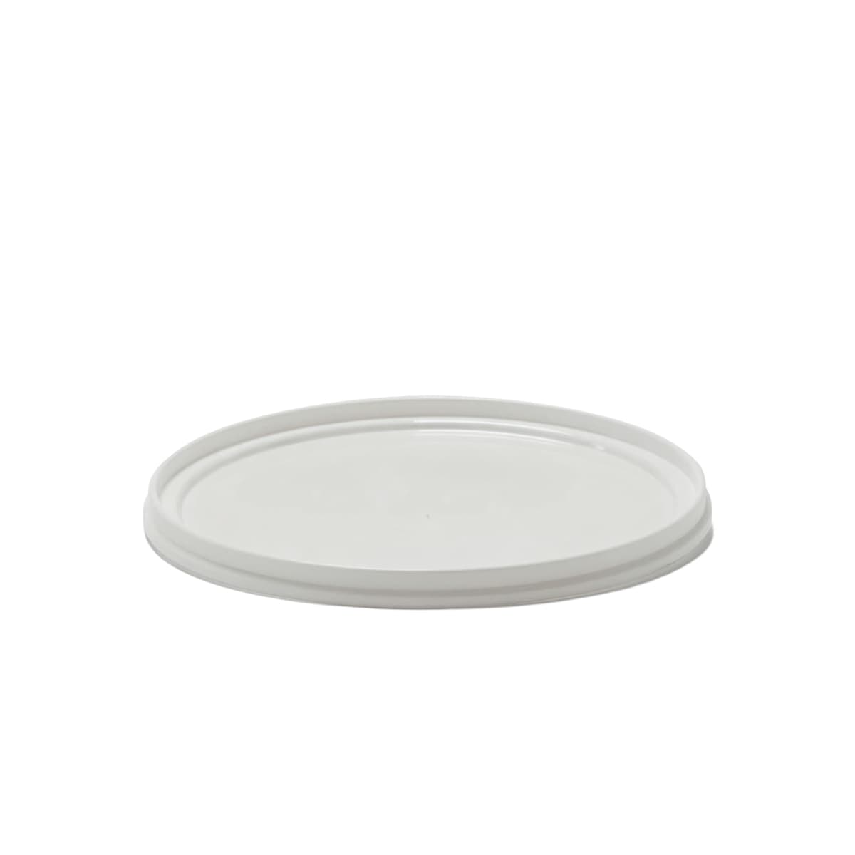 Lid Flat 6.59X0.32 IN HDPE White Round For 80 OZ Container 360/Case