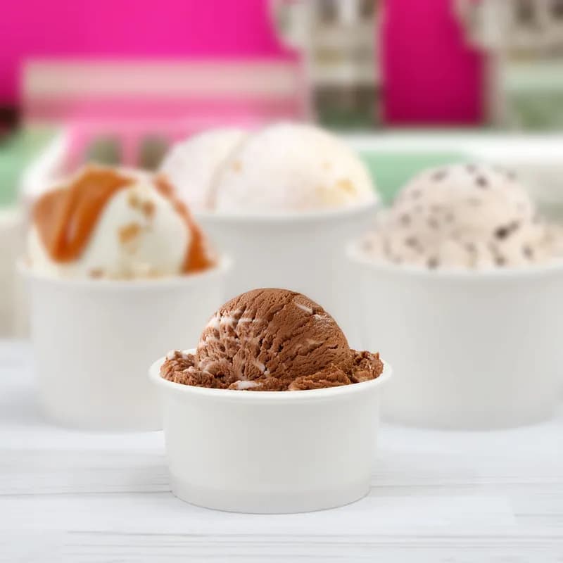 Solo® Food Container Base 6 OZ Double Sided Poly Paper (DSP) White Squat 50 Count/Pack 20 Packs/Case 1000 Count/Case