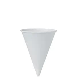 Solo® Bare® by Solo® Eco-Forward® Cold Cup Water Cone 4 OZ Treated Paper White 200 Count/Bag 25 Bags/Case