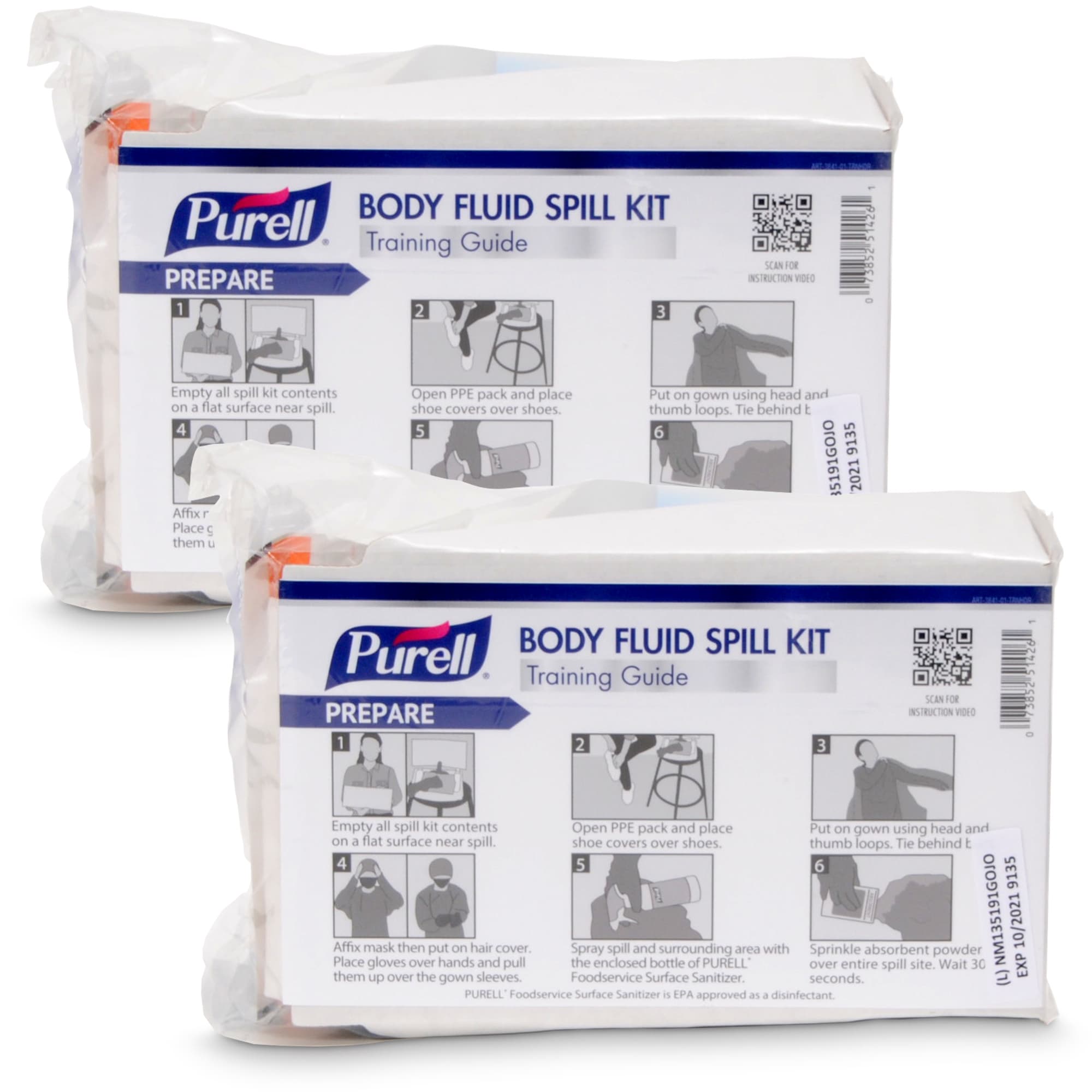 Purell® Body Fluid Cleanup Spill Kit 10X7X3 IN 8 OZ 1/Pack