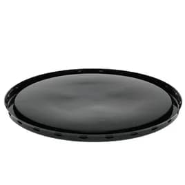 Cake Container 7X1.32 IN PET Black Round 300/Case