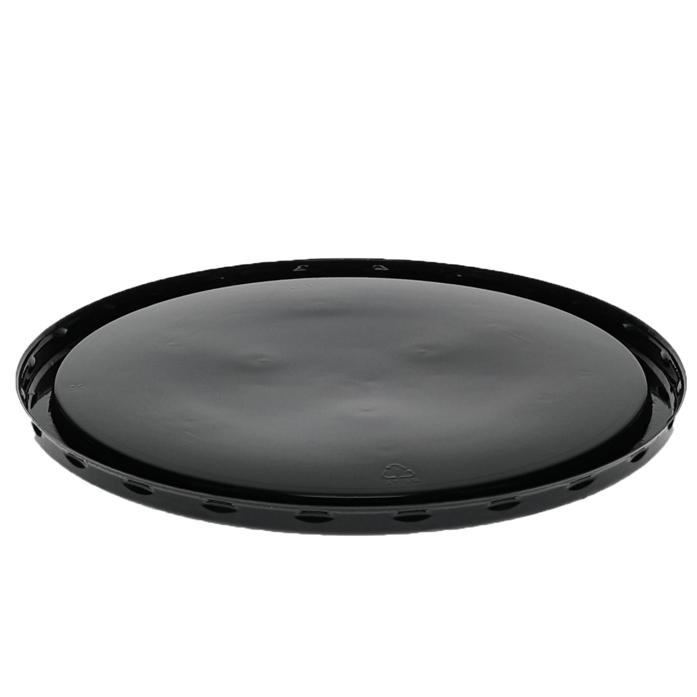 Cake Container 7X1.32 IN PET Black Round 300/Case