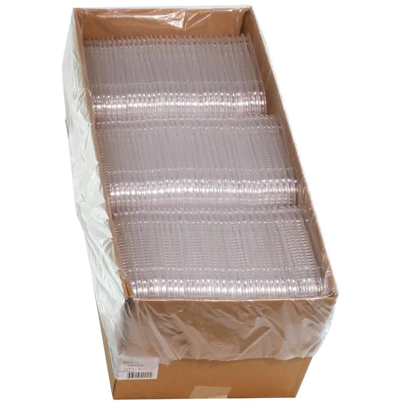 Lid Dome 6.3X8.1X0.4 IN OPS Clear Rectangle For Pressware Trays 500/Case
